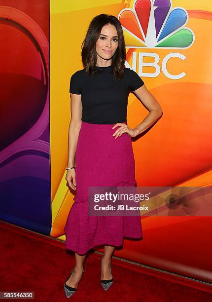 Abigail Spencer attends the 2016 Summer TCA Tour - NBCUniversal Press Tour on August 2, 2016 in Beverly Hills, California.