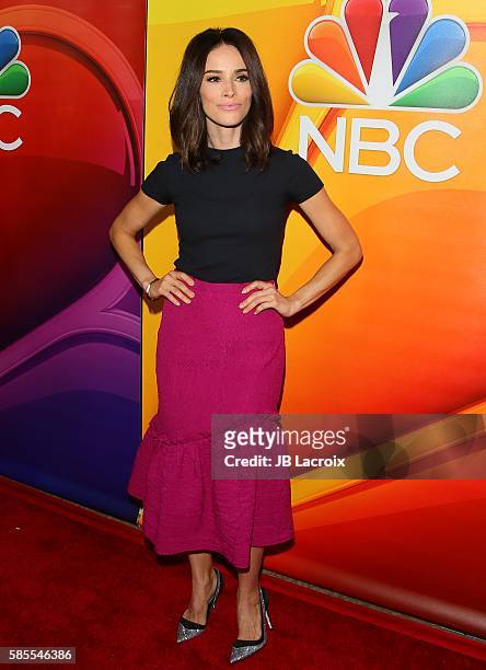 Abigail Spencer attends the 2016 Summer TCA Tour - NBCUniversal Press Tour on August 2, 2016 in Beverly Hills, California.