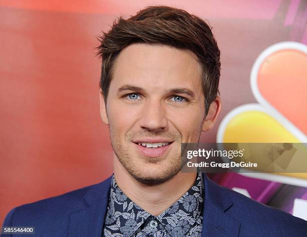 Actor Matt Lanter arrives at the 2016 Summer TCA Tour - NBCUniversal Press Tour Day 1 at The Beverly Hilton Hotel on August 2, 2016 in Beverly Hills,...