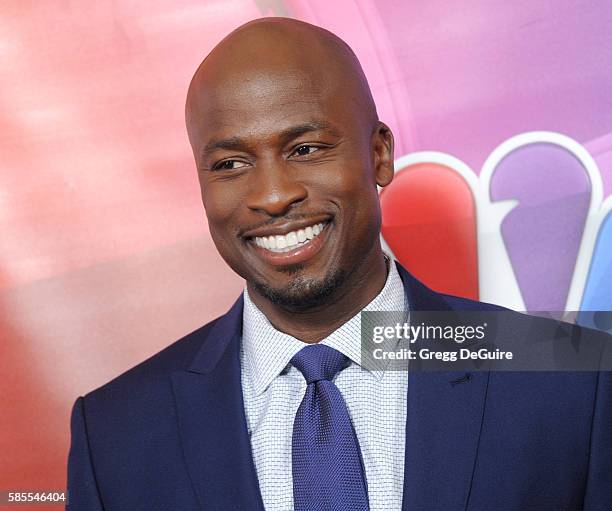 Actor Akbar Gbajabiamila arrives at the 2016 Summer TCA Tour - NBCUniversal Press Tour Day 1 at The Beverly Hilton Hotel on August 2, 2016 in Beverly...