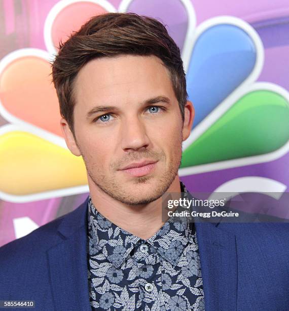 Actor Matt Lanter arrives at the 2016 Summer TCA Tour - NBCUniversal Press Tour Day 1 at The Beverly Hilton Hotel on August 2, 2016 in Beverly Hills,...