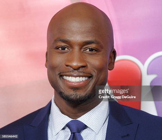 Actor Akbar Gbajabiamila arrives at the 2016 Summer TCA Tour - NBCUniversal Press Tour Day 1 at The Beverly Hilton Hotel on August 2, 2016 in Beverly...