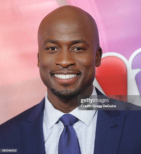 Actor Akbar Gbajabiamila arrives at the 2016 Summer TCA Tour - NBCUniversal Press Tour Day 1 at The Beverly Hilton Hotel on August 2, 2016 in Beverly...