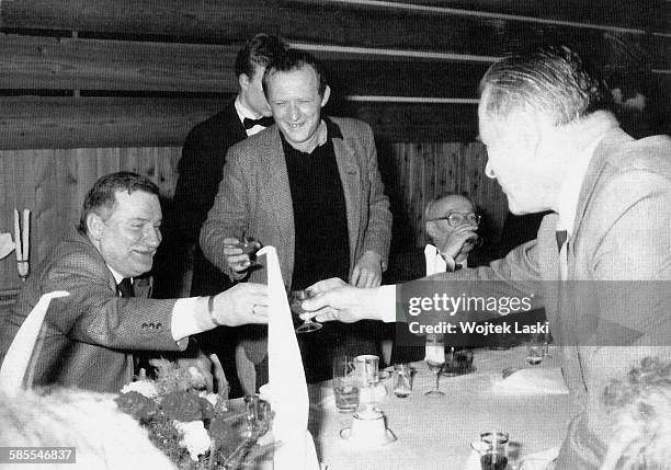 Talks between "Solidarity" and the government in Magdalenka near Warsaw, on 16th September 1988. Pictured: "Solidarity" trade union leader Lech...