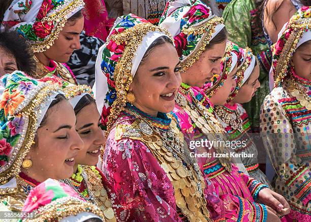 assumption day, olympos, karpathos island, greece - greek gold coins fotografías e imágenes de stock