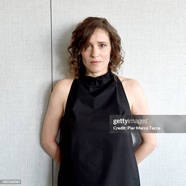 Actress Angeliki Papoulia attends a photocall during the 69th Locarno Film Festival on August 3, 2016 in Locarno, Switzerland.