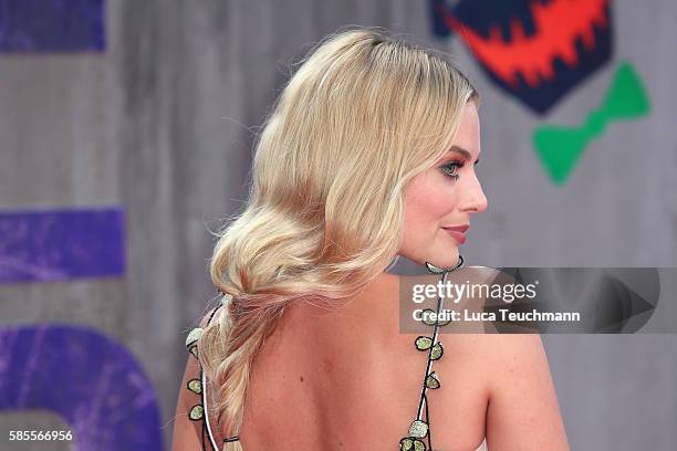 Actress Margot Robbie attends the European Premiere of "Suicide Squad" at Odeon Leicester Square on August 3, 2016 in London, England.