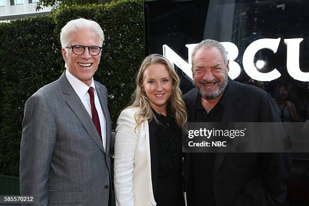 NBCUniversal Summer Press Tour, August 2, 2016 -- Party at BOA Steakhouse -- Pictured: Ted Danson, "The Good Place"; Jennifer Salke, President, NBC...