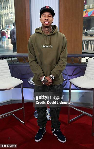 Rapper Tyga visits Hollywood Today Live at W Hollywood on August 3, 2016 in Hollywood, California.