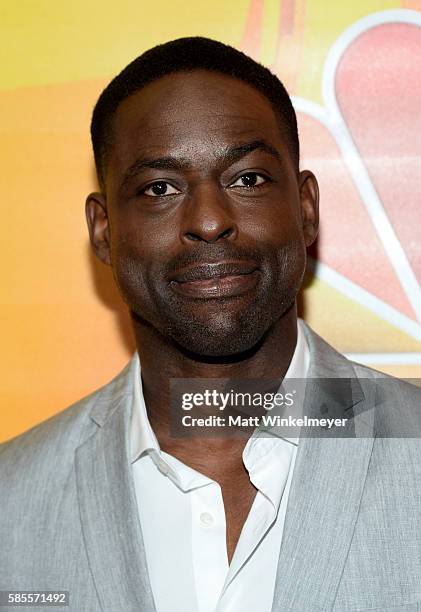 Actor Sterling K. Brown attends the NBCUniversal press day 2 during the 2016 Summer TCA Tour at The Beverly Hilton Hotel on August 3, 2016 in Beverly...