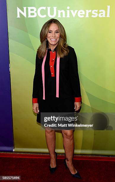 Television Personality Melissa Rivers attends the NBCUniversal press day 2 during the 2016 Summer TCA Tour at The Beverly Hilton Hotel on August 3,...