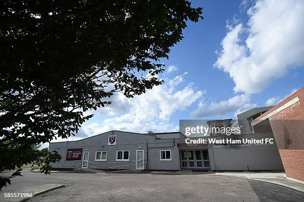 General view of the training ground at Rush Green on August 3, 2016 in Romford, England.