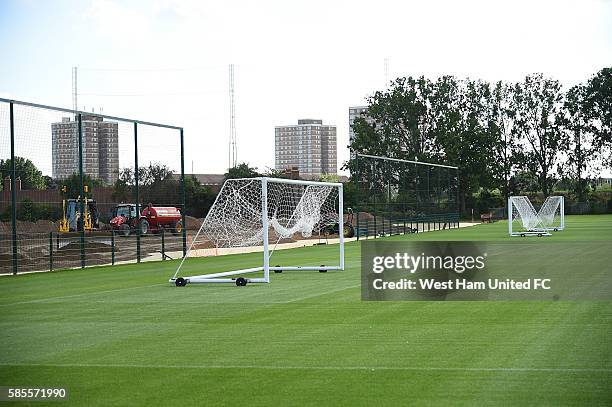 General view of the training ground at Rush Green on August 3, 2016 in Romford, England.