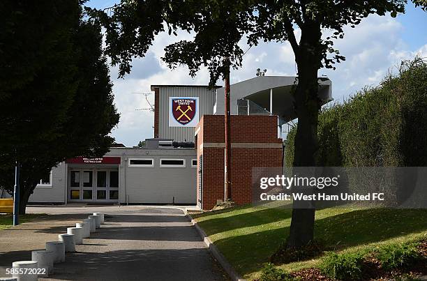 General view of the training ground at Rush Green on August 3, 2016 in Romford, England.