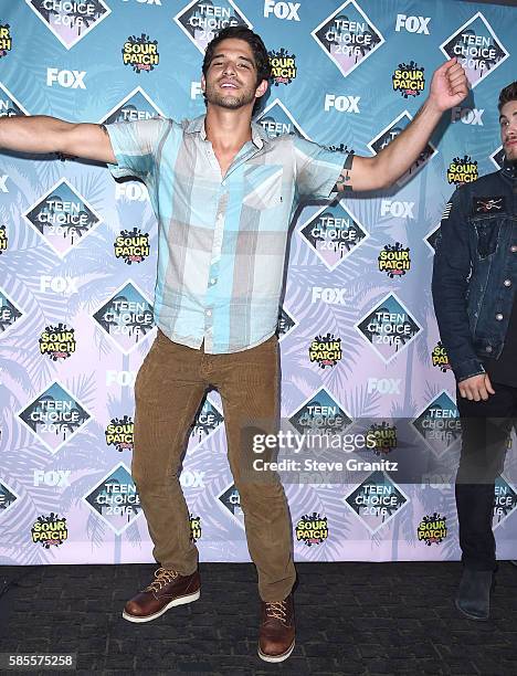 Tyler Posey poses at the Teen Choice Awards 2016 at The Forum on July 31, 2016 in Inglewood, California.