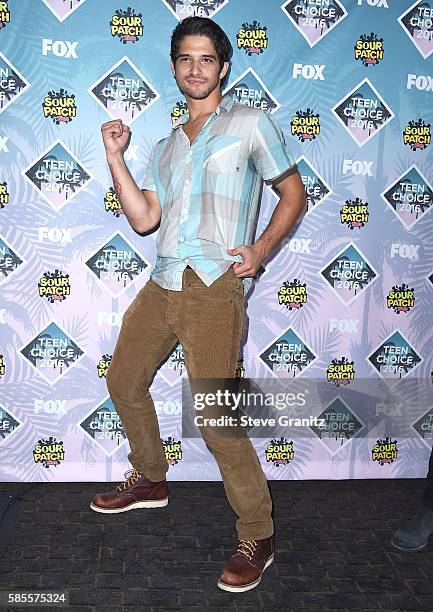 Tyler Posey poses at the Teen Choice Awards 2016 at The Forum on July 31, 2016 in Inglewood, California.