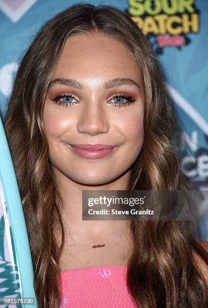 Maddie Ziegler poses at the Teen Choice Awards 2016 at The Forum on July 31, 2016 in Inglewood, California.