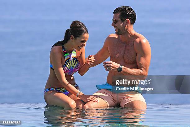 Bachelor Sam Wood and Snezana Markoski are seen on October 26, 2015 in Bali, Indonesia.