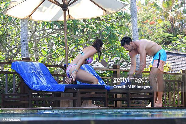 Bachelor Sam Wood and Snezana Markoski are seen on October 26, 2015 in Bali, Indonesia.