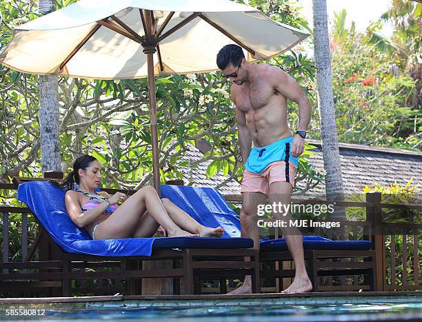 Bachelor Sam Wood and Snezana Markoski are seen on October 26, 2015 in Bali, Indonesia.