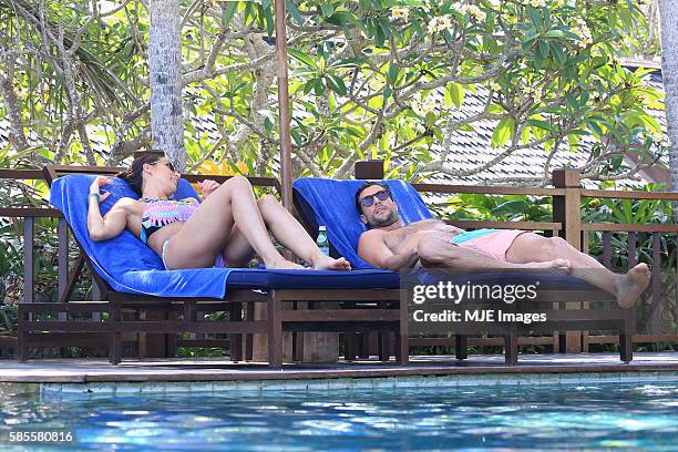 Bachelor Sam Wood and Snezana Markoski are seen on October 26, 2015 in Bali, Indonesia.