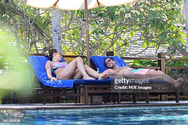 Bachelor Sam Wood and Snezana Markoski are seen on October 26, 2015 in Bali, Indonesia.