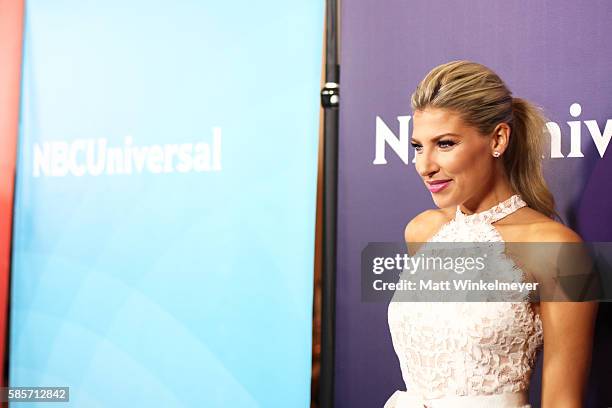 Television Personality Melanie Collins attends the NBCUniversal press day 2 during the 2016 Summer TCA Tour at The Beverly Hilton Hotel on August 3,...