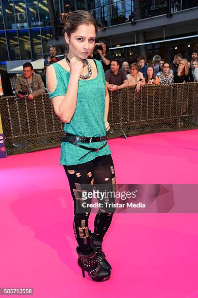 German actress Sarah Alles attends the Suicide Squad Live Event at CineStar on August 3, 2016 in Berlin, Germany.