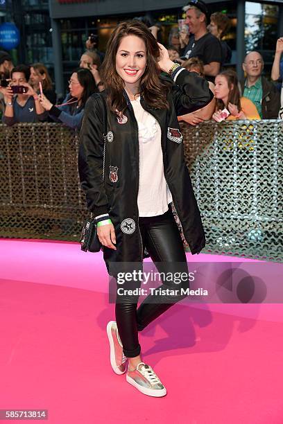 Angelina Heger attends the Suicide Squad Live Event at CineStar on August 3, 2016 in Berlin, Germany.