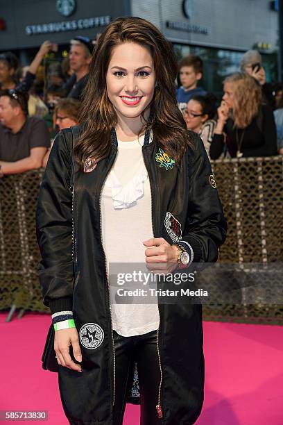 Angelina Heger attends the Suicide Squad Live Event at CineStar on August 3, 2016 in Berlin, Germany.