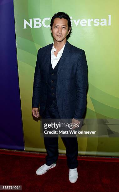 Actor Will Yun Lee attends the NBCUniversal press day 2 during the 2016 Summer TCA Tour at The Beverly Hilton Hotel on August 3, 2016 in Beverly...
