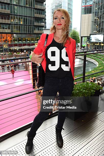 Sandra Nasic, singer of the band Guano Apes attends the Suicide Squad Live Event at CineStar on August 3, 2016 in Berlin, Germany.