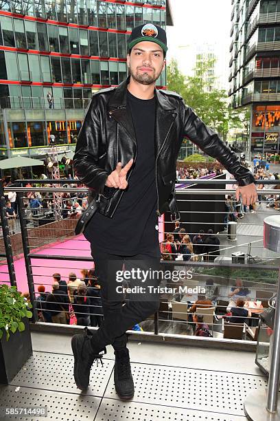 German actor Jimi Blue Ochsenknecht attends the Suicide Squad Live Event at CineStar on August 3, 2016 in Berlin, Germany.