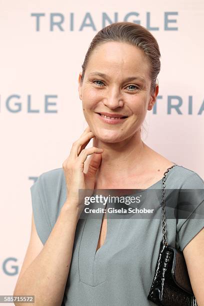 Jeanette Hain during the TRIANGLE store opening at Riem Arcaden on August 3, 2016 in Munich, Germany.