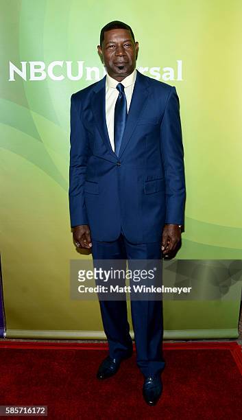 Actor Dennis Haysbertattends the NBCUniversal press day 2 during the 2016 Summer TCA Tour at The Beverly Hilton Hotel on August 3, 2016 in Beverly...
