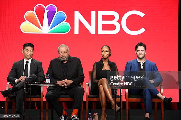 NBCUniversal Summer Press Tour, August 2, 2016 -- NBC's "Chicago Med" Panel -- Pictured: Brian Tee, Dick Wolf, Executive Producer, Yaya DaCosta,...