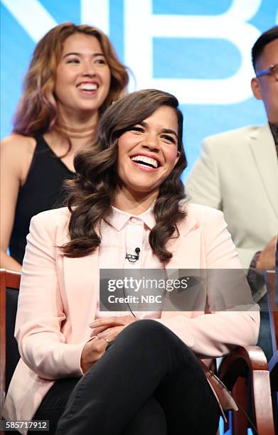 NBCUniversal Summer Press Tour, August 2, 2016 -- NBC's "Superstore" Panel -- Pictured: Nichole Bloom, America Ferrera --