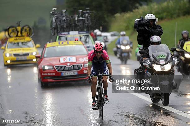 Rui Faria Da Costa of Portugal riding for Lampre-Merida rides during stage ninteen of the 2016 Le Tour de France, a 146km stage from Albertville to...