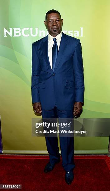 Actor Dennis Haysbert attends the NBCUniversal press day 2 during the 2016 Summer TCA Tour at The Beverly Hilton Hotel on August 3, 2016 in Beverly...