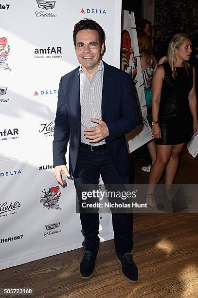 Mario Cantone attends the Kiehl's national LifeRide for amfAR celebration at the NYC flagship store on August 3, 2016 in New York City.