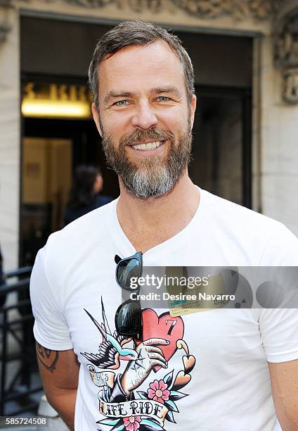 Actor JR Bourne attends Kiehl's And amfAR Ring The New York Stock Exchange Opening Bell In Honor Of The Kiehl's LifeRide For amfAR at New York Stock...