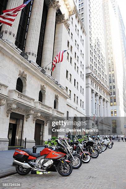 Atmosphere during Kiehl's And amfAR Ring The New York Stock Exchange Opening Bell In Honor Of The Kiehl's LifeRide For amfAR at New York Stock...