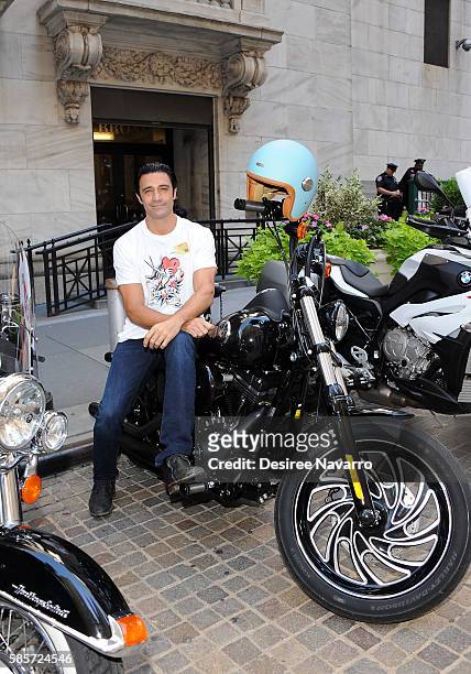 Actor Gilles Marini attends Kiehl's And amfAR Ring The New York Stock Exchange Opening Bell In Honor Of The Kiehl's LifeRide For amfAR at New York...