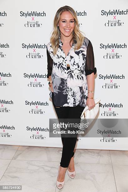 Haylie Duff attends the StyleWatch X Charming Charlie launch event at Charming Charlie NYC flagship on August 3, 2016 in New York City.