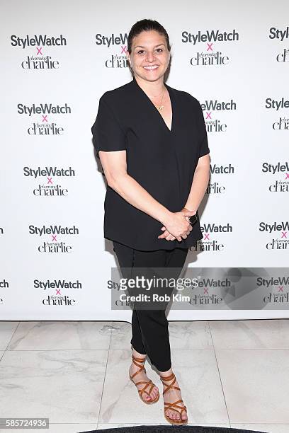 Lisa Arbetter, editor in chief at StyleWatch attends the StyleWatch X Charming Charlie launch event at Charming Charlie NYC flagship on August 3,...