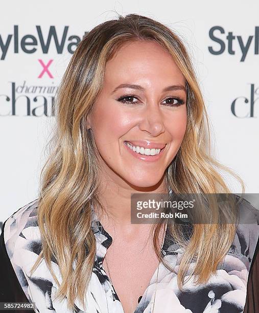 Haylie Duff attends the StyleWatch X Charming Charlie launch event at Charming Charlie NYC flagship on August 3, 2016 in New York City.