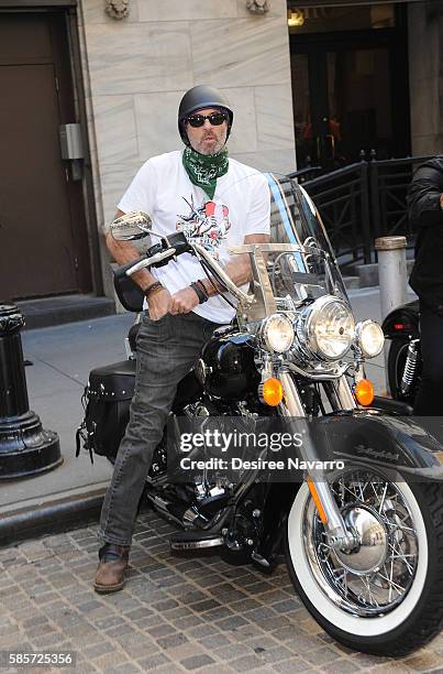 Actor Scott Patterson attends Kiehl's And amfAR Ring The New York Stock Exchange Opening Bell In Honor Of The Kiehl's LifeRide For amfAR at New York...