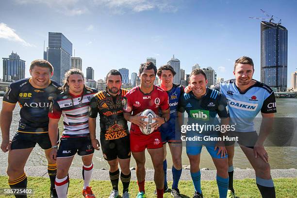 Blake Enever- Brumbies, Jordy Reid-Rebels, Charlie Ngata-Chiefs, Karmichael Hunt-Reds, Daniel Heenen-Panasonic Wild Knights, James Parsons-Blues, Jed...