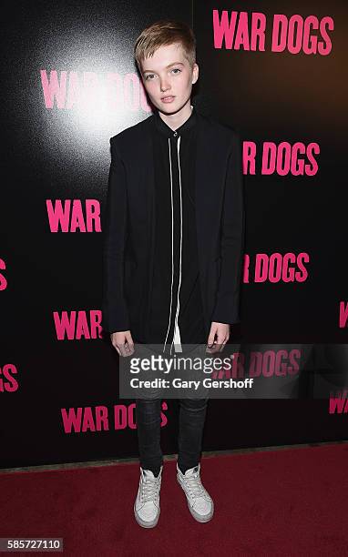 Model Ruth Bell attends the "War Dogs" New York premiere at The Metrograph Theatre on August 3, 2016 in New York City.
