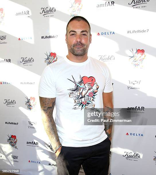 Anthony Carrino attends the Kiehl's 7th Annual LifeRide For amfAR at the Kiehl's NYC flagship store on August 3, 2016 in New York City.